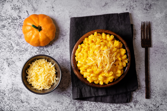 Butternut Squash Mac & Cheese AKA “Cobwebs & Bats”