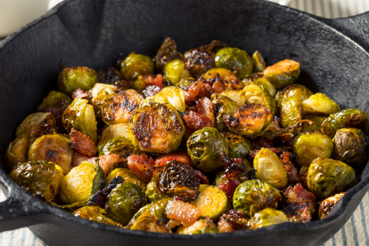 Roasted Vegetables with Bacon and Hot Honey Recipe